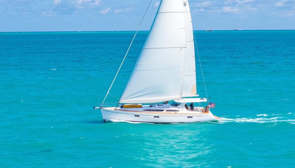 sailing vessel under way on Louisiana coastal waters