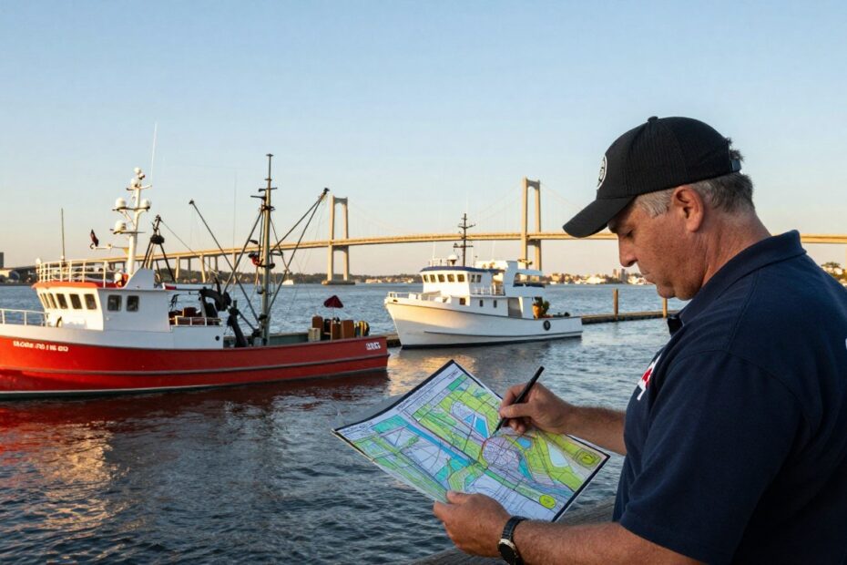 Captain's License in Maryland with Chesapeake Bay commercial vessels in Annapolis harbor