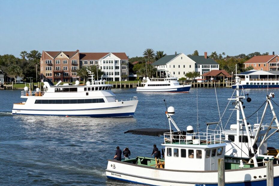 Captain's License in South Carolina with Charleston Harbor commercial vessels and maritime operations