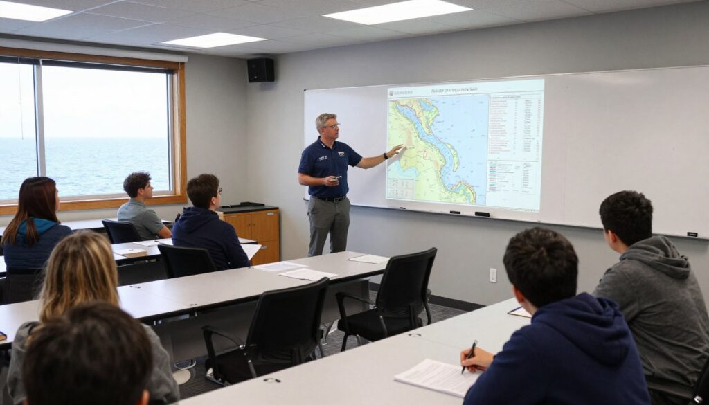 Master license upgrade class instruction for Wisconsin Great Lakes captains