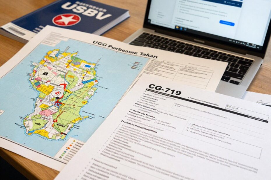 OUPV captain license course materials with Great Lakes navigation charts for Wisconsin waters