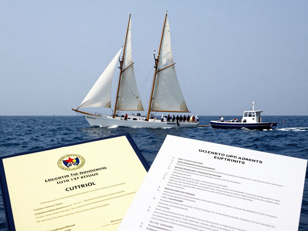 Sailing and towing endorsement training materials and certification courses