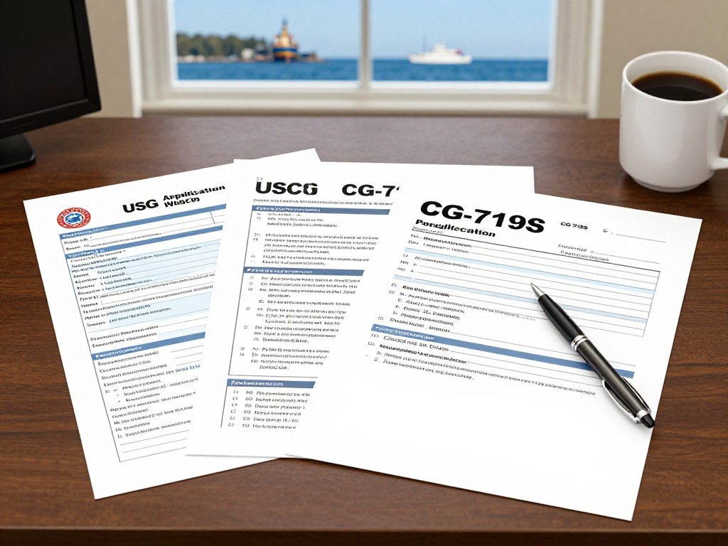 USCG captain license eligibility documentation and required forms for Maine mariners
