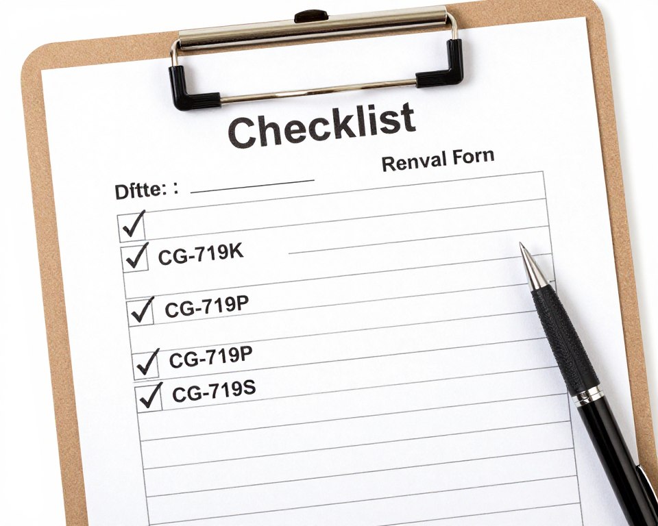 USCG captain license renewal forms checklist with all required documents