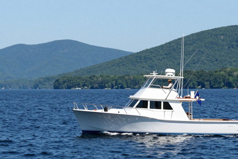 New Hampshire Lake Winnipesaukee with licensed charter boat captains license in new hampshire