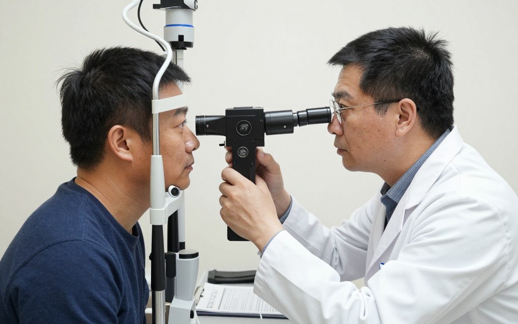 Physician conducting USCG medical examination for new hampshire captain license