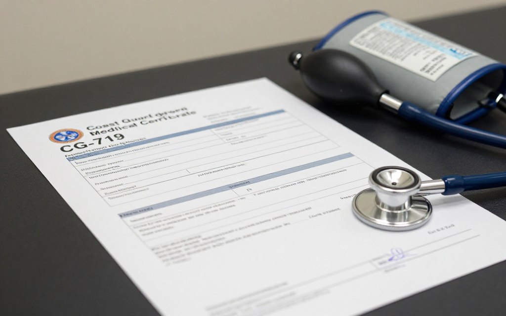 USCG medical examination form CG-719K for new hampshire captain license renewal