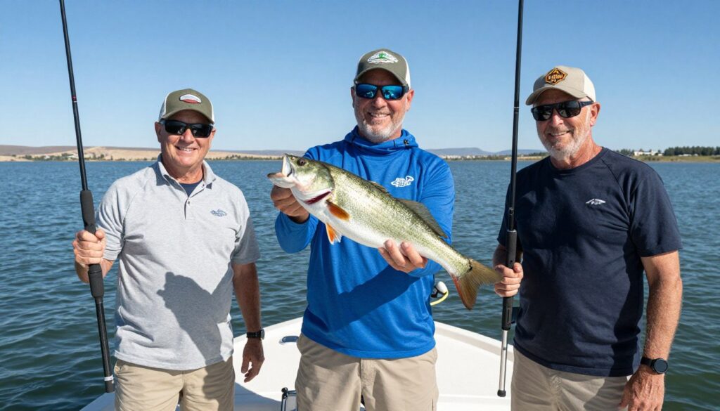 Successful fishing charter operation on New Mexico lake